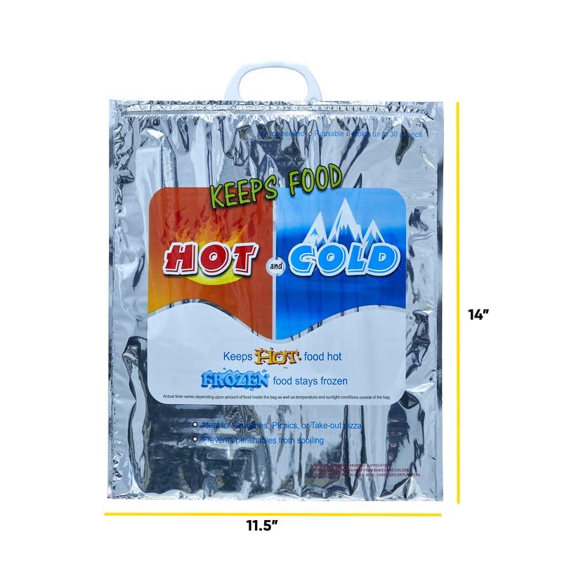 Hot and Cold Insulated Bags for Food Delivery (24 Count)