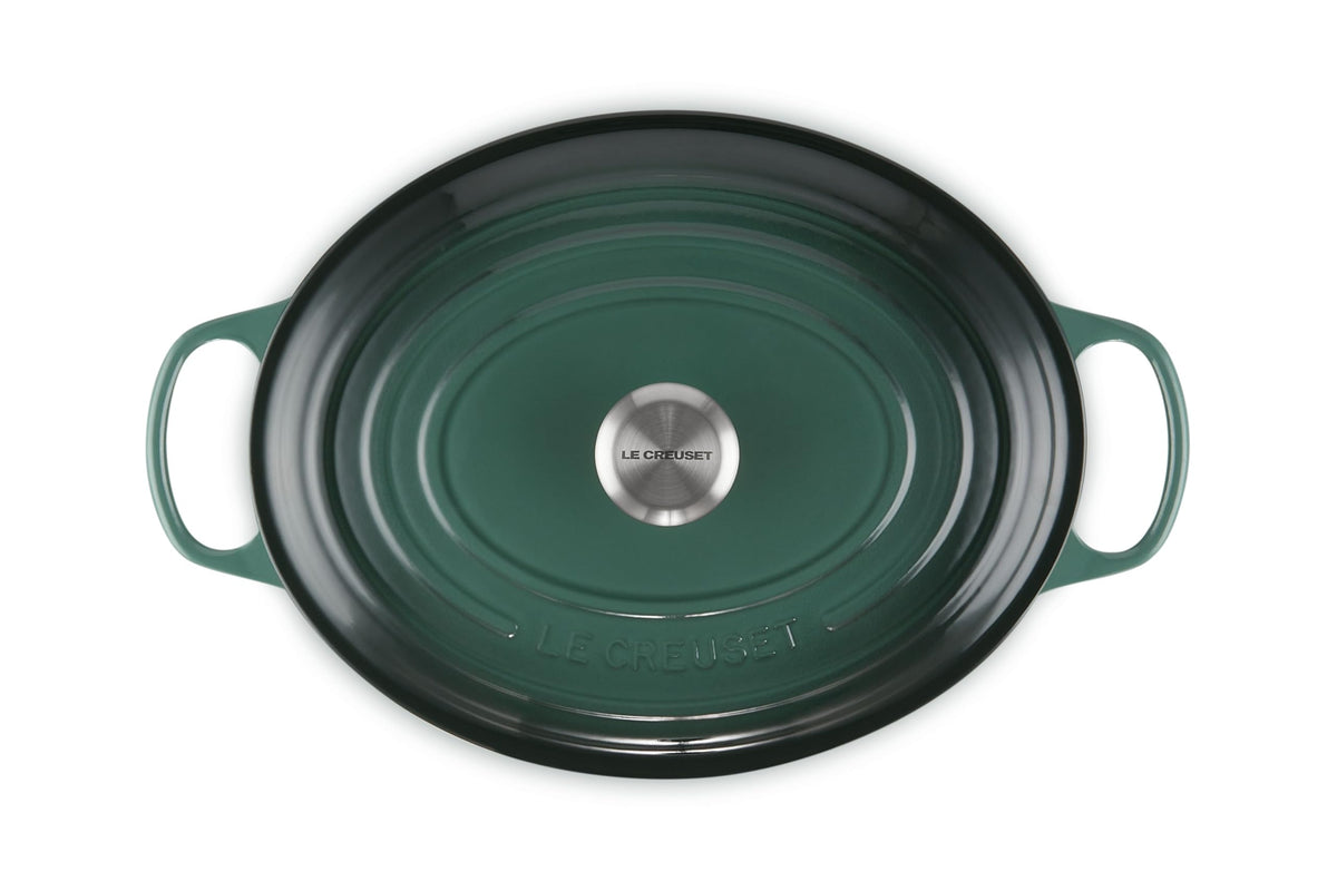 Enameled Cast Iron Oval Dutch Oven