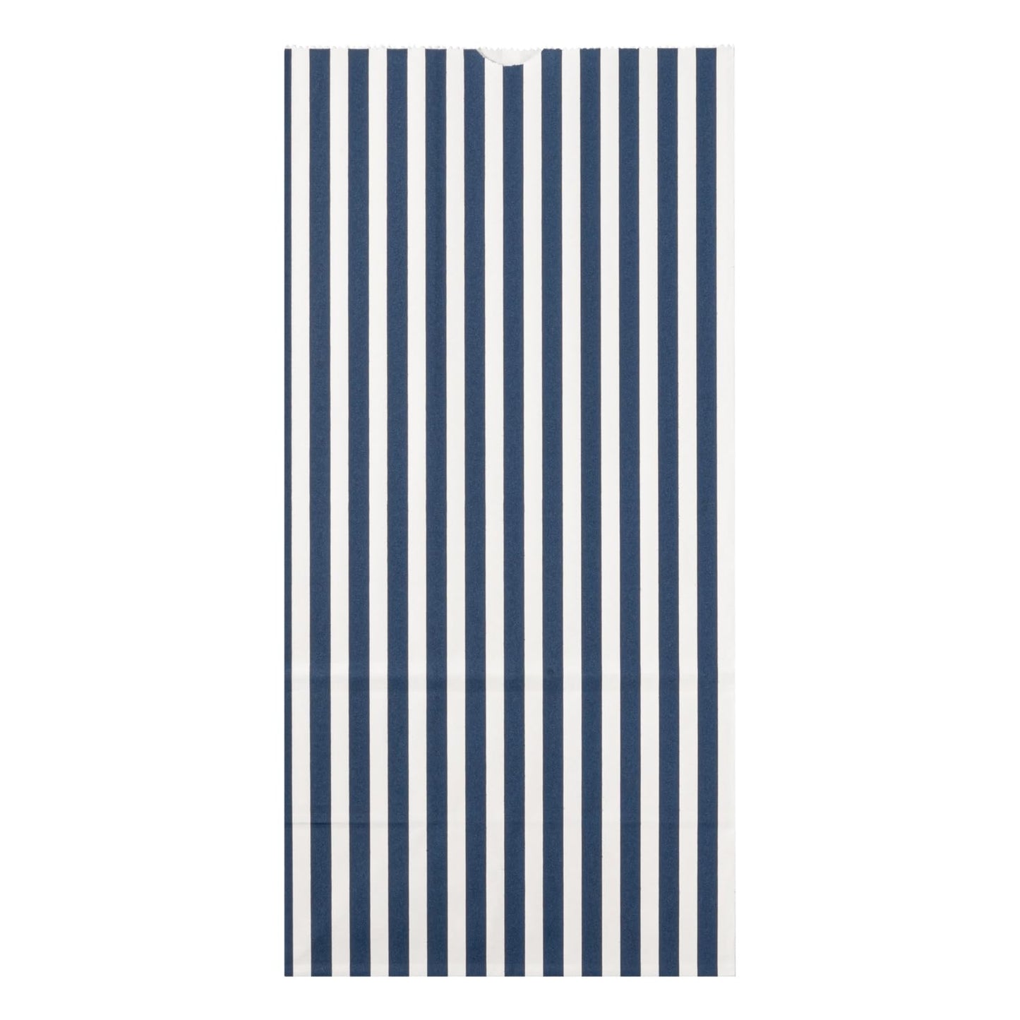 Blue And White Stripe Paper Bag (100 Count)
