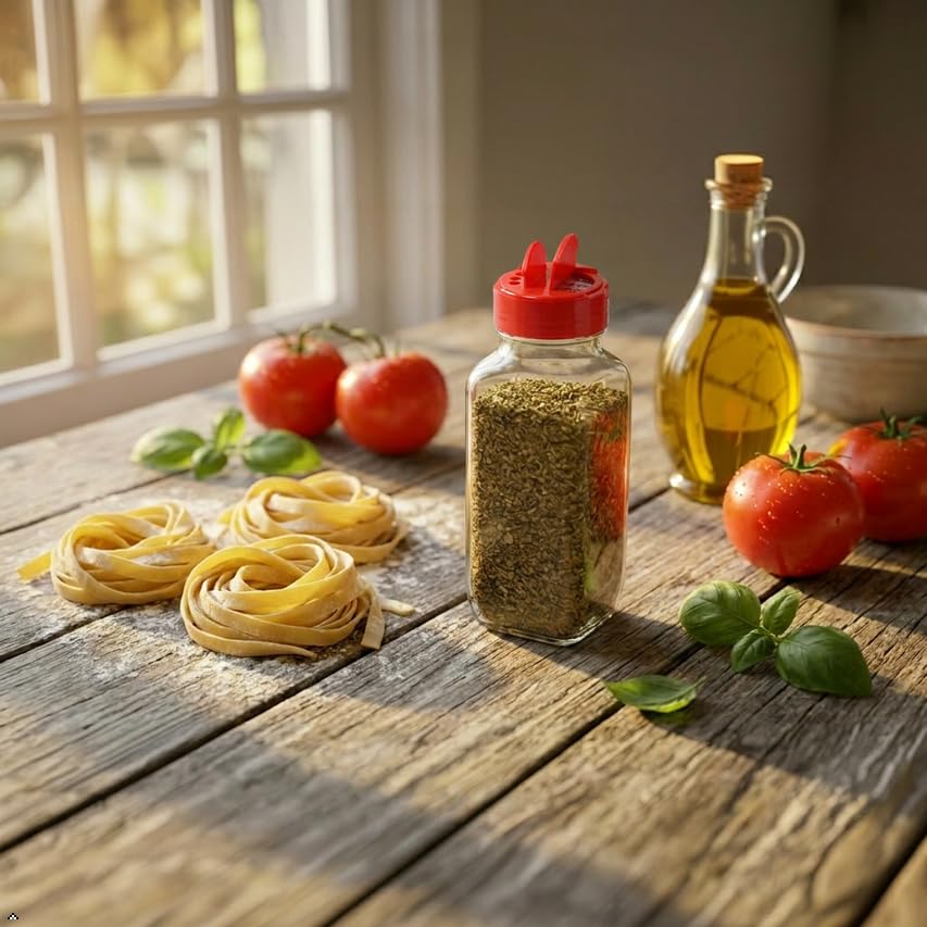 Glass Spice Jars with Shaker Lids (2 Count)