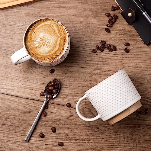 12 OZ Stackable Coffee Mugs Set of 4 (4 Count)