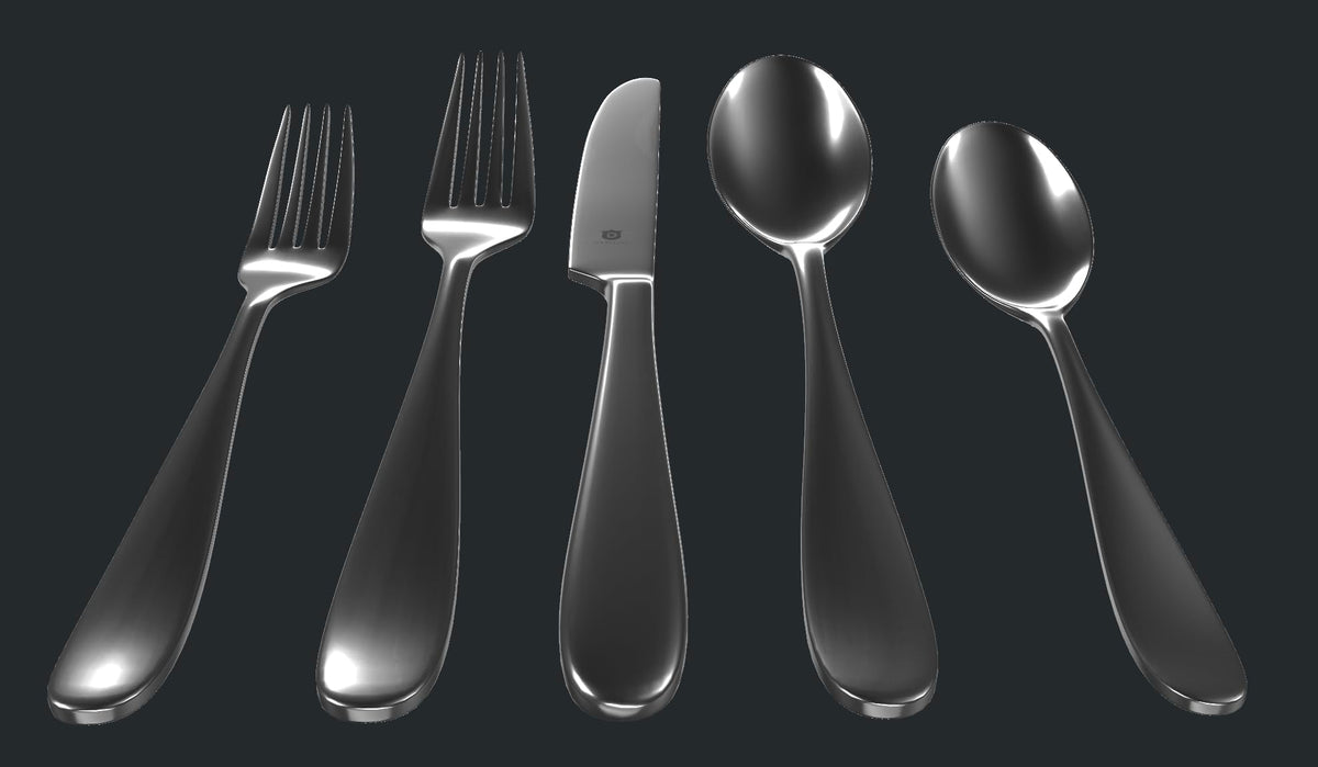 Matte Silverware Set