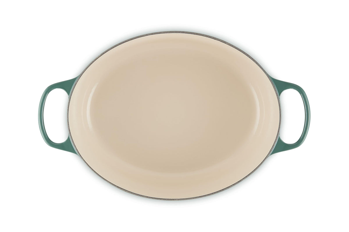 Enameled Cast Iron Oval Dutch Oven