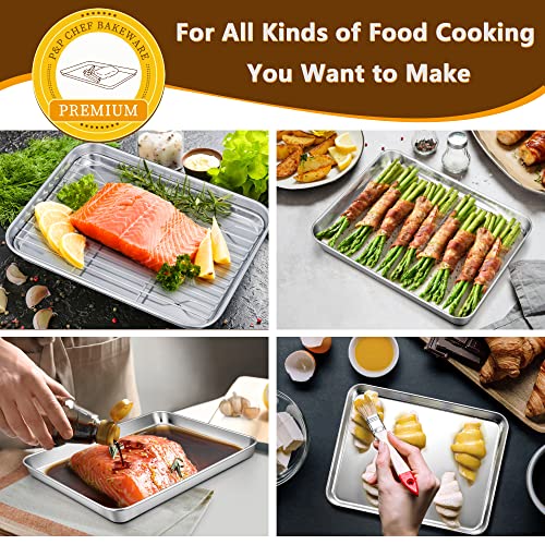 Stainless Steel Baking Sheet with Rack Set for Cookie