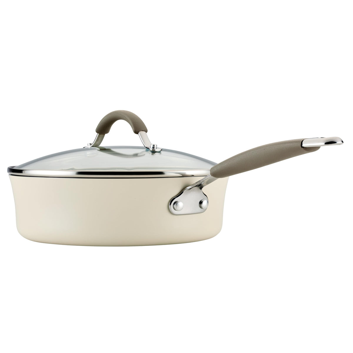 Cucina Ceramic Nonstick Saute Pan with Lid