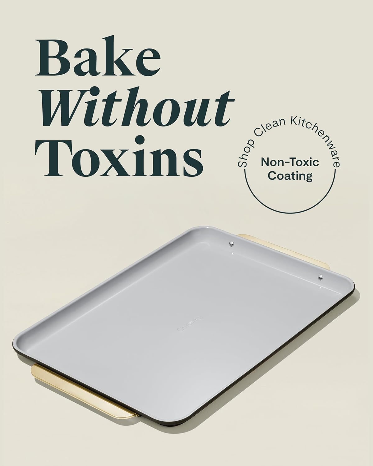 Caraway Non-Stick Ceramic Baking Sheet - Naturally Slick Ceramic Coating - Non-Toxic, PTFE & PFOA Free - Perfect for Baking, Roasting, and More - Large (18" x 13") - Black - Culinary Roots