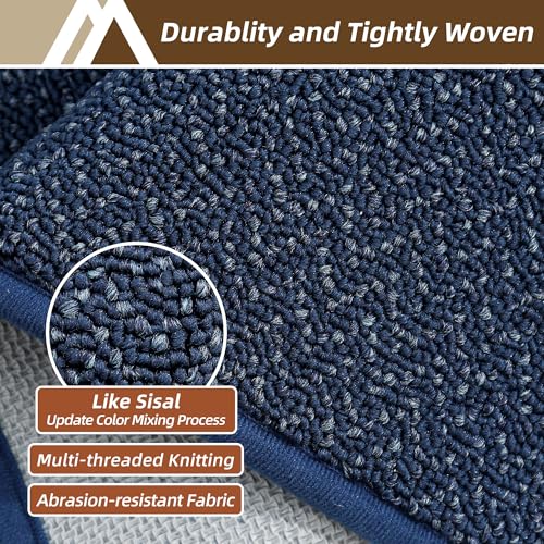 Dirt Trapper Door Mat 36"x60" Non Slip Washable Navy Blue (19.68 Sq Ft)