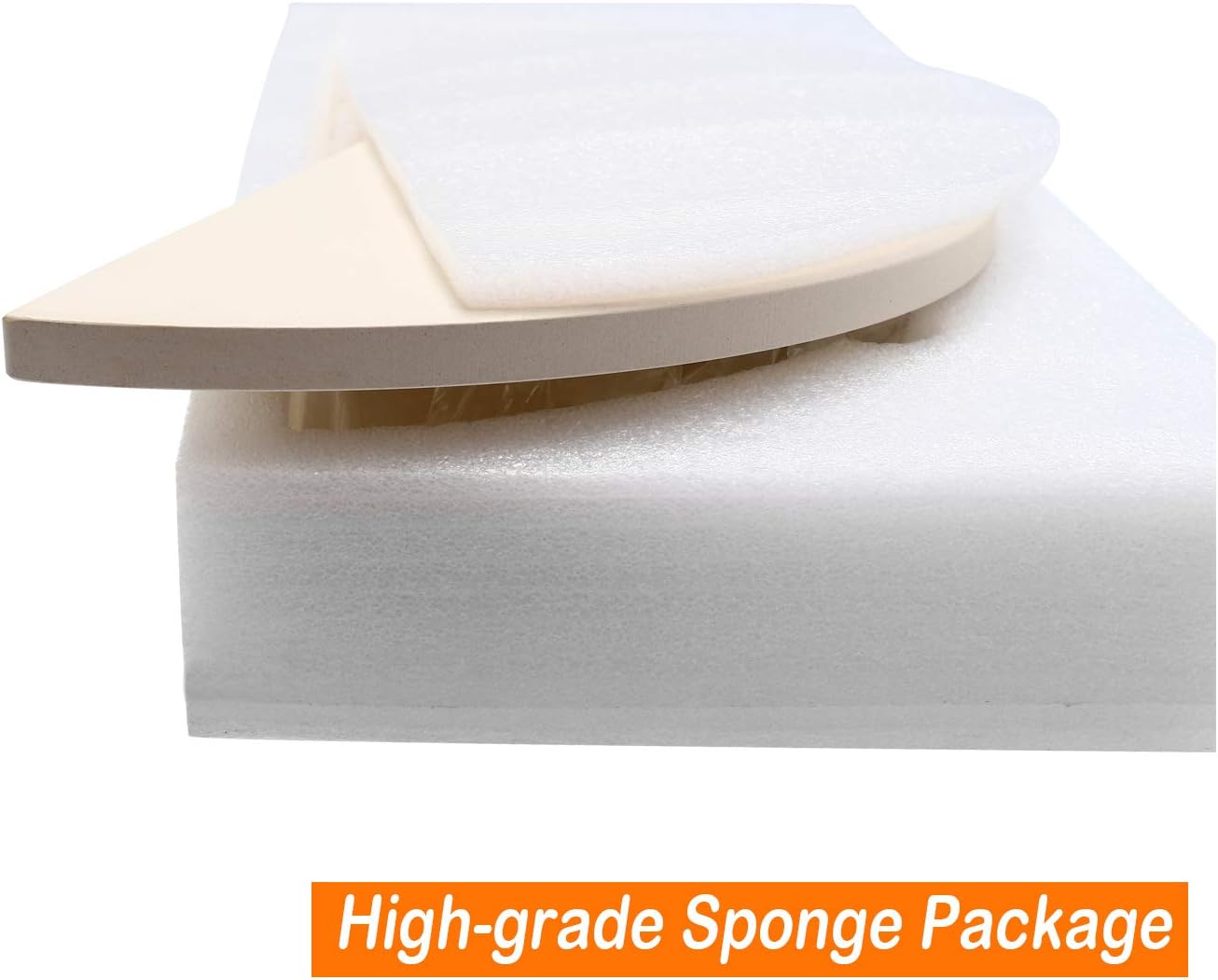 BBQ Future Ceramic Heat Deflector Plates for Kamado Joe Classic I, II, III，Half-Moon 2-Pack, White - Culinary Roots