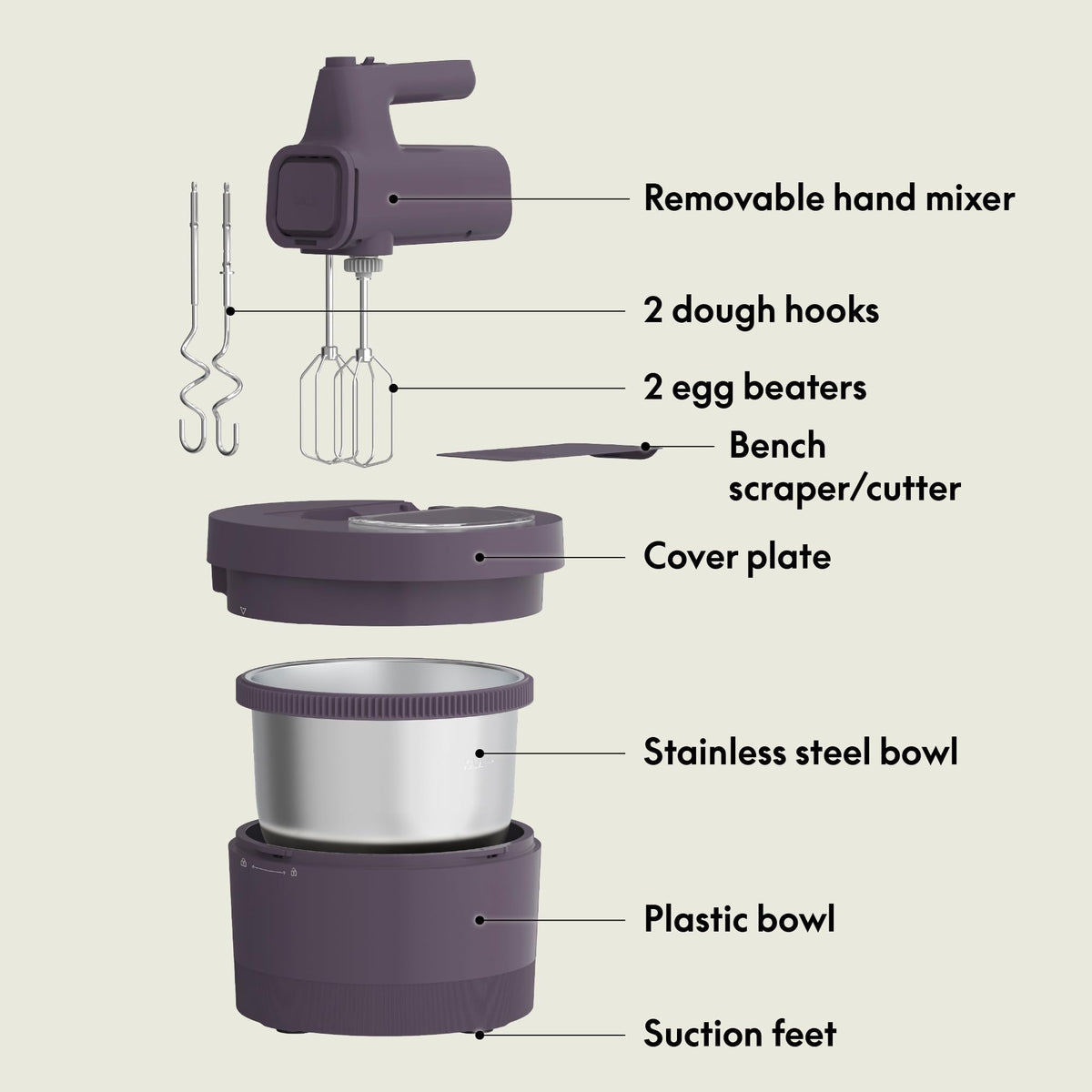 3.5 Qt Hand & Stand Mixer