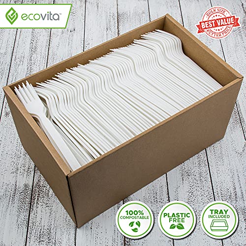 100% Compostable Forks (500 Count)