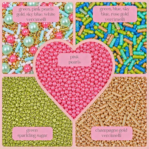 Sprinkles 5 Pack Assorted Cake Decorating Mix (5 Ounce)