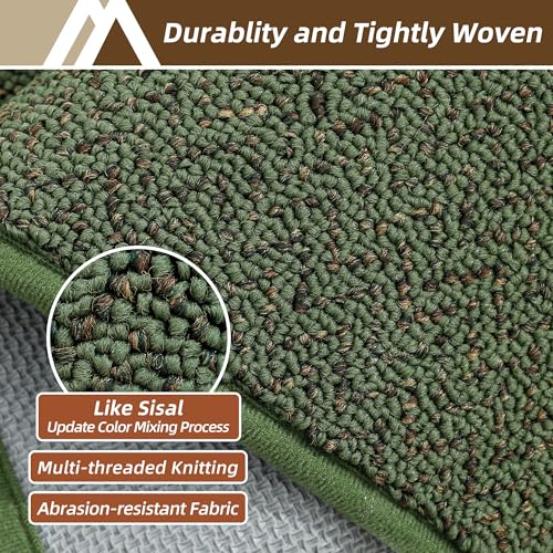 Dirt Trapper Door Mat 32"x48" Non Slip Washable Green