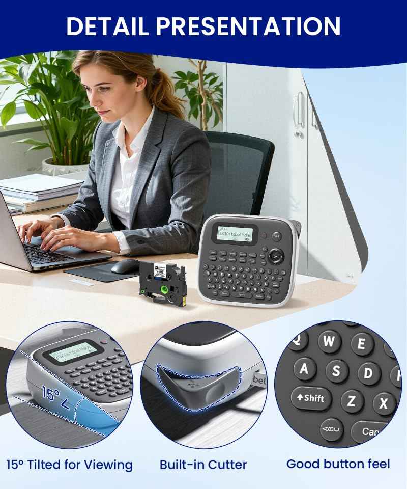 Label Maker Machine with Tapes (4 Count)