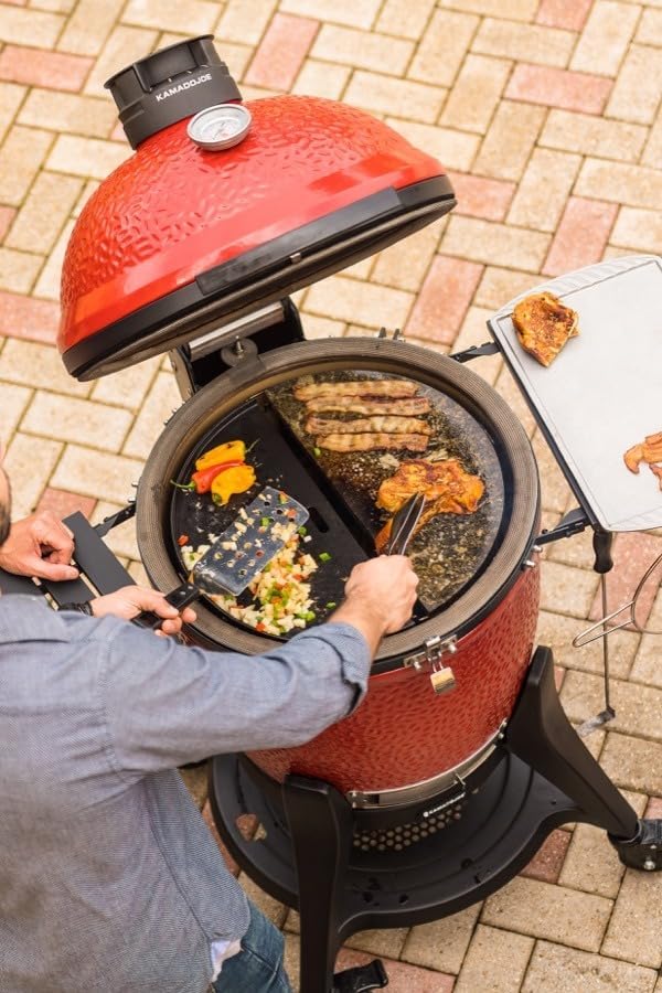 Kamado Joe Soapstone Grill Accessory for Classic Joe, Stain Resistant, Grill Tender or Delicate Food without Sticking to Surface, White, Model KJ-HCGSSTONE - Culinary Roots