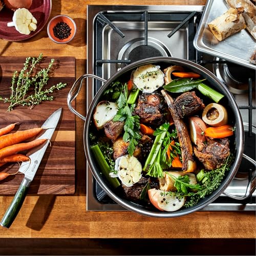 12QT Hybrid Nonstick Braiser Stock Pot with Lid
