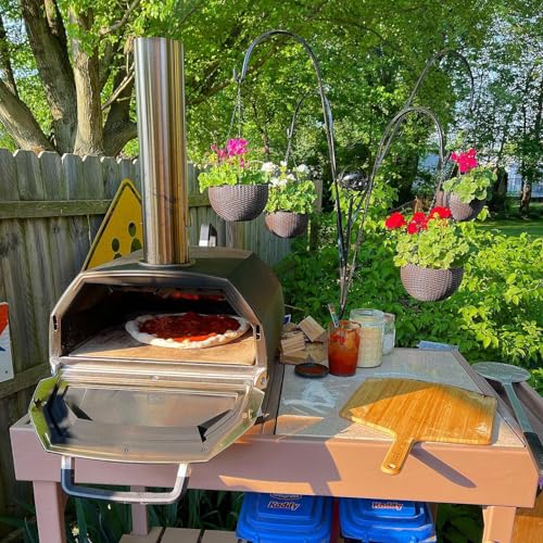 7.7" Thick Cordierite Pizza Stone Baking Board for Ooni Karu 16 Pizza Oven (2 Count)