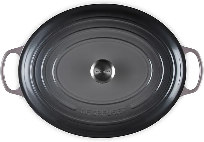 Le Creuset Enameled Cast Iron Signature Oval Dutch Oven, 15.5 qt., Oyster