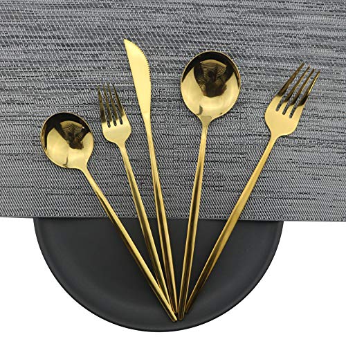 Shiny Gold Silverware Set (4 Count)