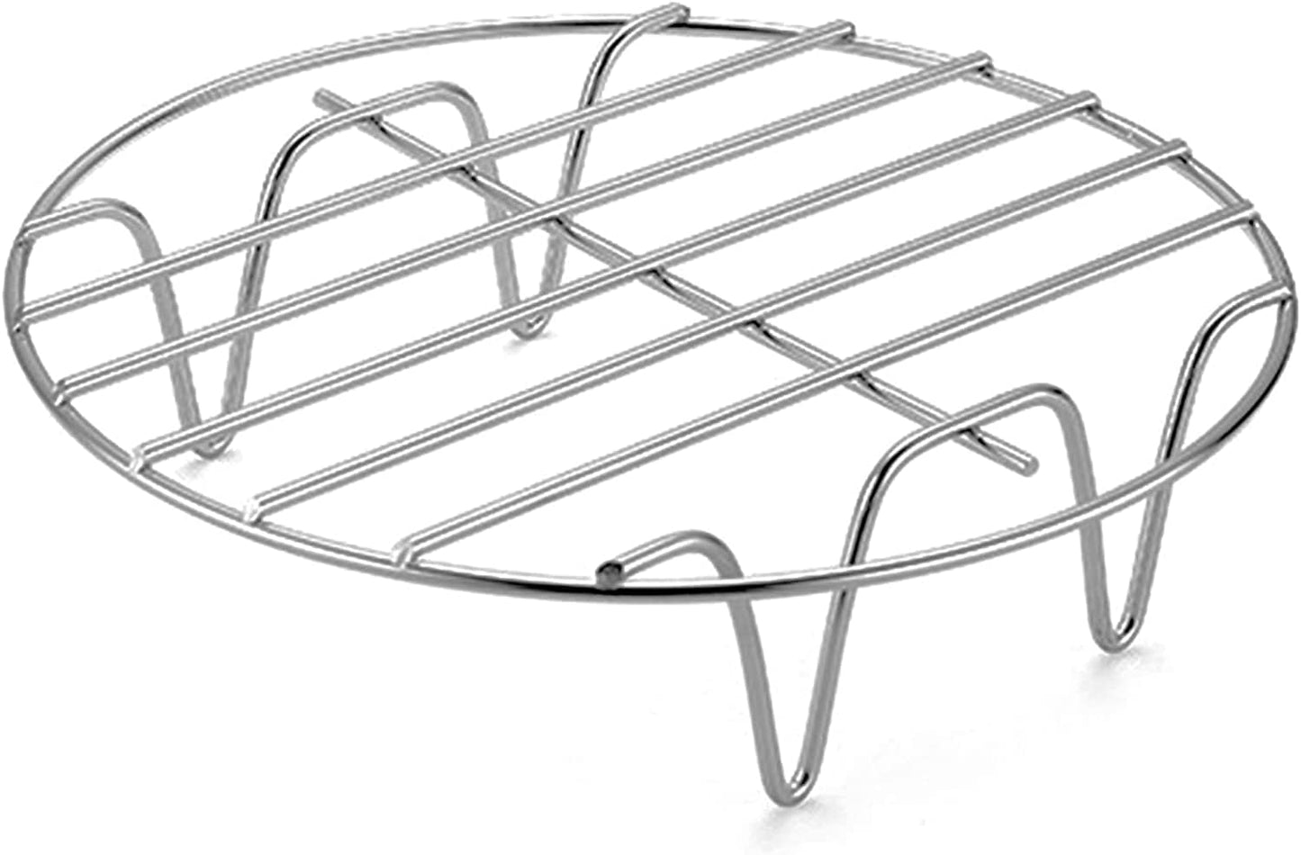 12.8" Round Cooking Rack Versatile Stainless Steel Grid Grill Steamer Rack, Fits Air Fryer Pot Pressure Cooker Canning - Culinary Roots