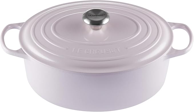 Le Creuset Enameled Cast Iron Signature Oval Dutch Oven, 6.75 qt., Shallot