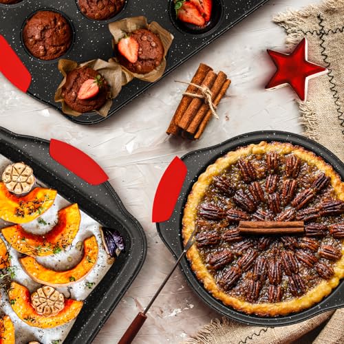 11 Piece Nonstick Stackable Baking Pans Set