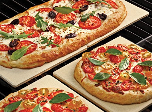 Pizza Grill Stone Tiles For Oven and Grill (4 Count)