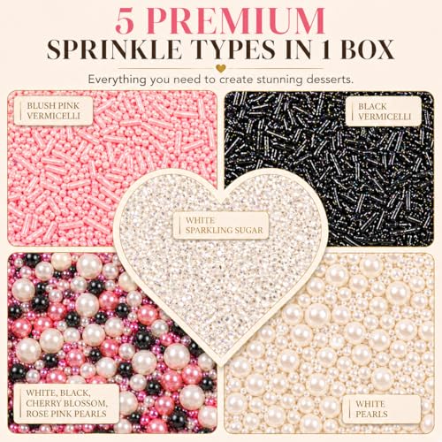 Sprinkles 5 Pack Assorted Cake Decorating Mix (5 Ounce)