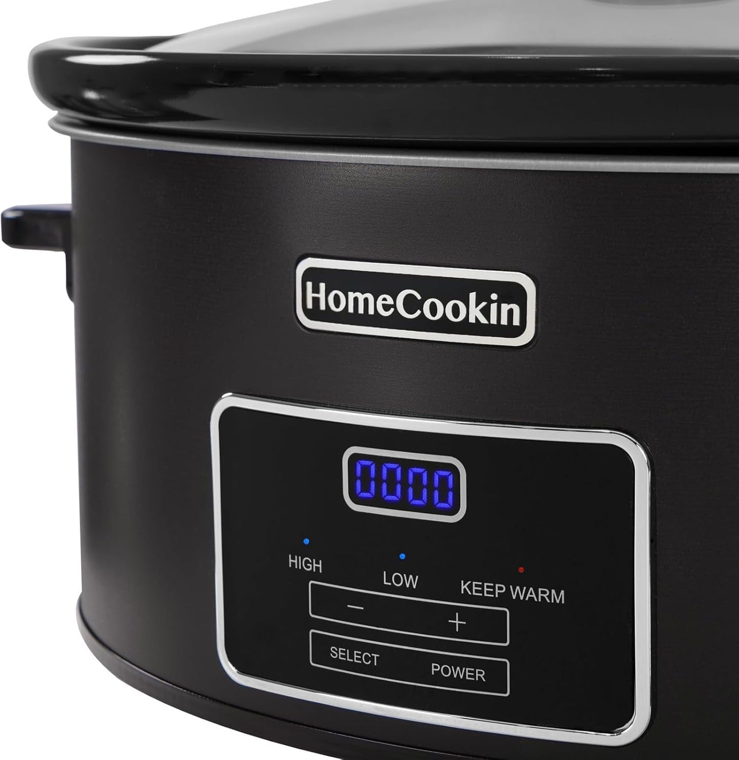 HOMECOOKIN 8 Quart Programmable Slow Cooker, Kitchen Appliances, Perfect Kitchen Small Appliance for Family Dinners, Black Stainless Steel - Culinary Roots