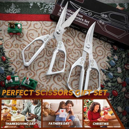 Kitchen Shears Set Silver (2 Count)