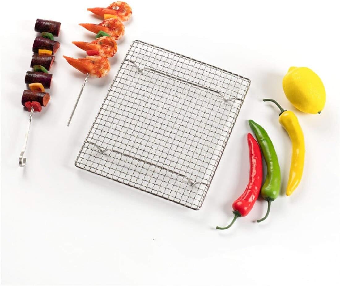 304 Stainless Steel Cooling Rack Versatile Baking Rack Heat Resistant Rust Proof Sturdy Grate 10"*7.5" - Culinary Roots
