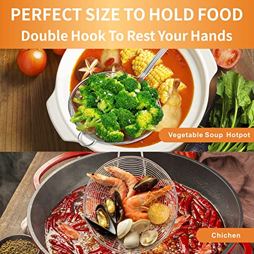16.5 Inch Spider Strainer Cooking Skimmer for Cooking and Frying