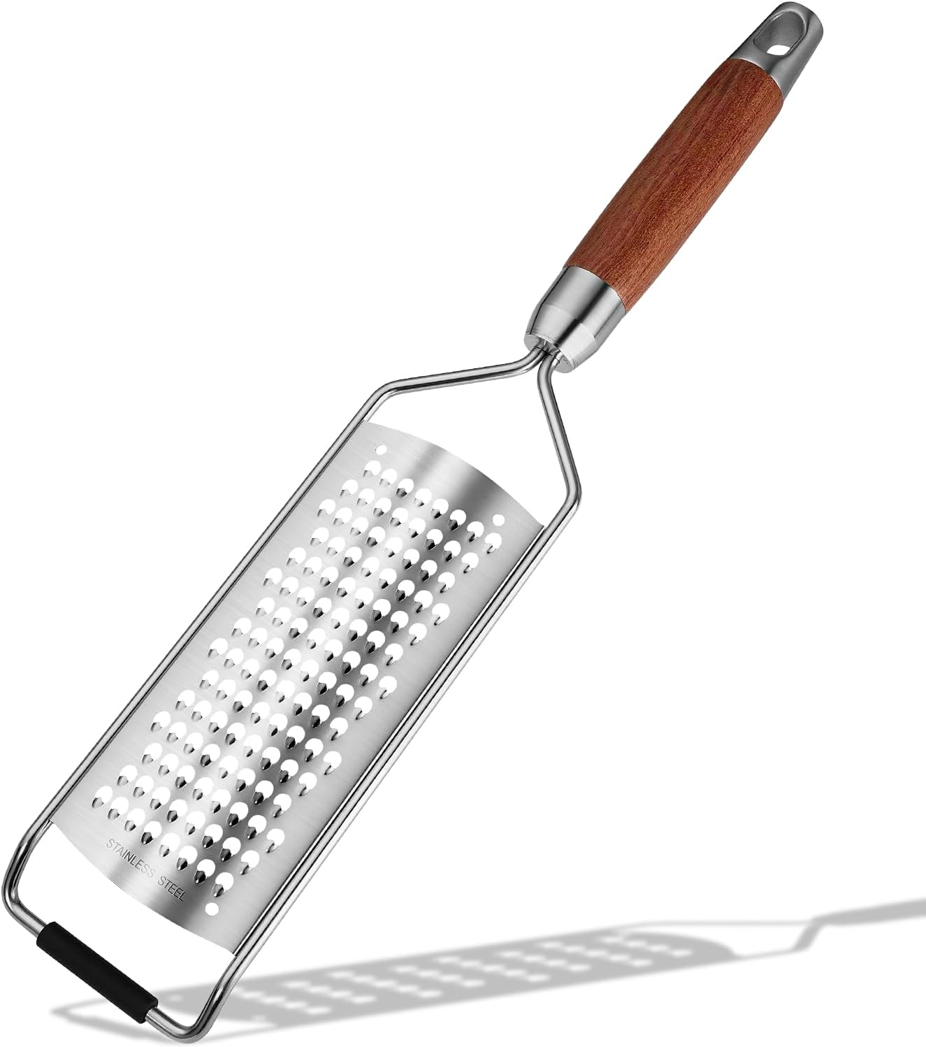 Professional-Grade Lemon Zester with Fine Blades, Lightweight Cheese/Vegetable Grater, Solid Wood Handle Design - Rust-Resistant, Durable, Essential Kitchen Tool （B2） - Culinary Roots
