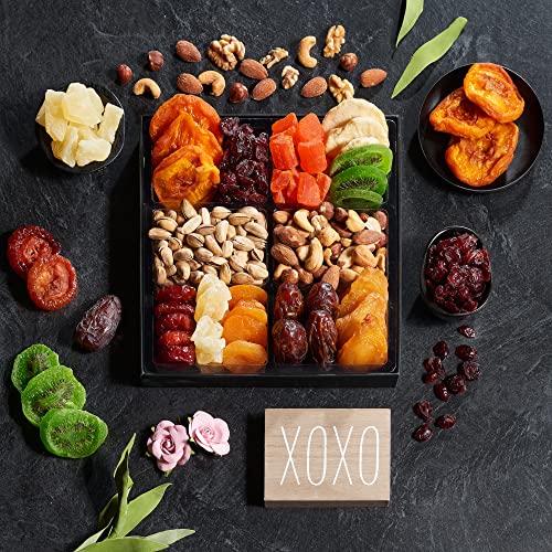 Dried Fruit & Nuts Gift Basket Arrangement Platter