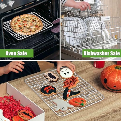8.7"x6.3" Stainless Steel Mini Cooling Rack Set Fit 9x7 Sheet Pan