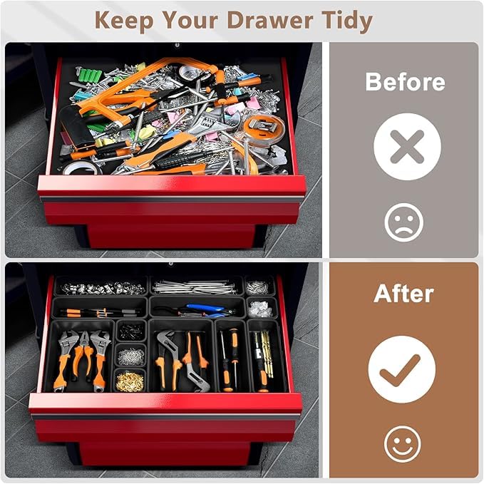 A LUGEI Tool Box Organizer Garage Organization and Storage (5 Count)