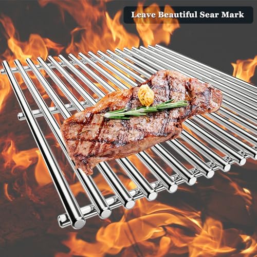17.5'' SUS304 Grill Grates for Gas Grills Weber Spirit 300 Series