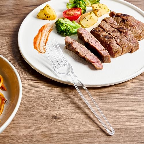 300 Count] Clear Plastic Forks