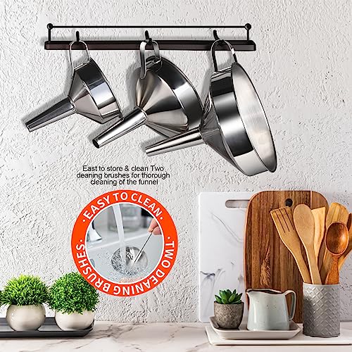 Stainless Steel Funnel (8 Count)