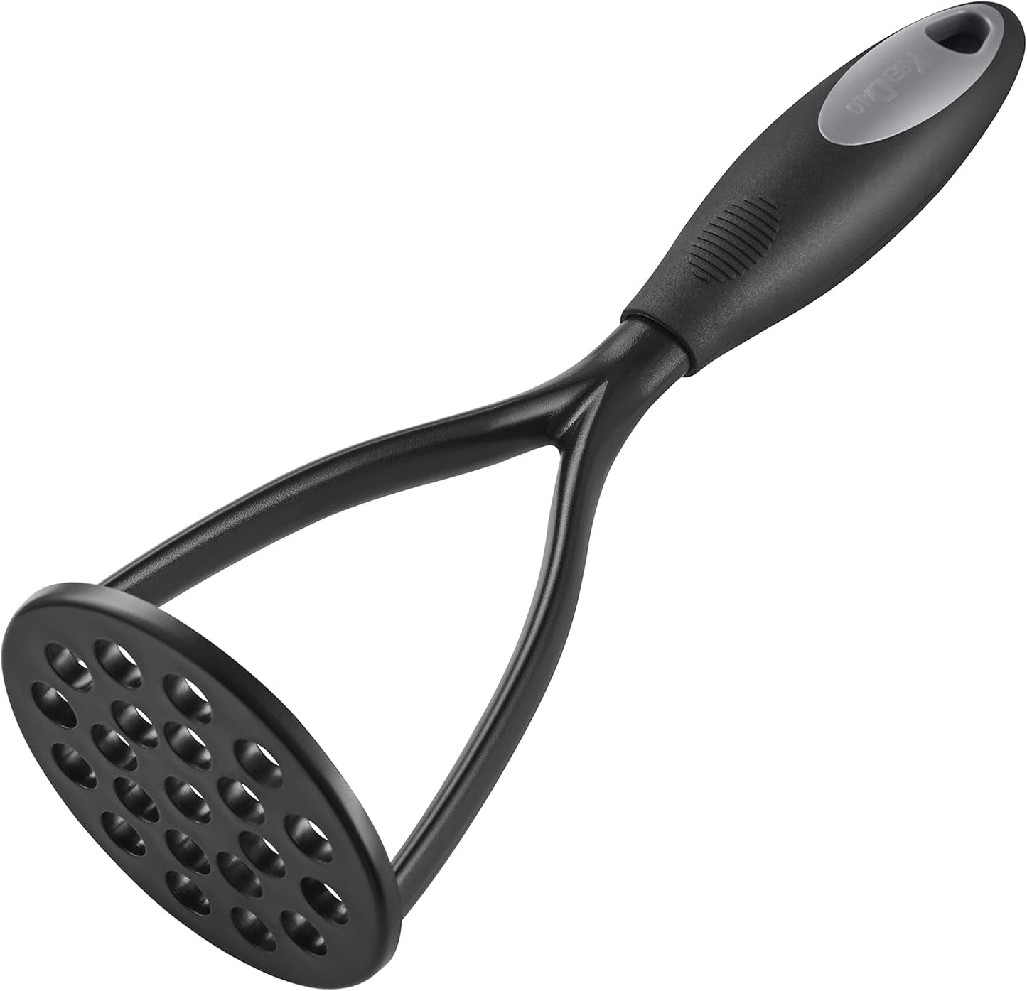 KSENDALO Nylon Potato Masher Set of 2, Thick Nonstick Food Masher Comfortable Rubber Wrapped Handle European Imported Nylon Blade, Black - Culinary Roots