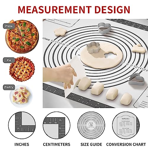 Non Stick Silicone Pastry Mat for Dough Rolling