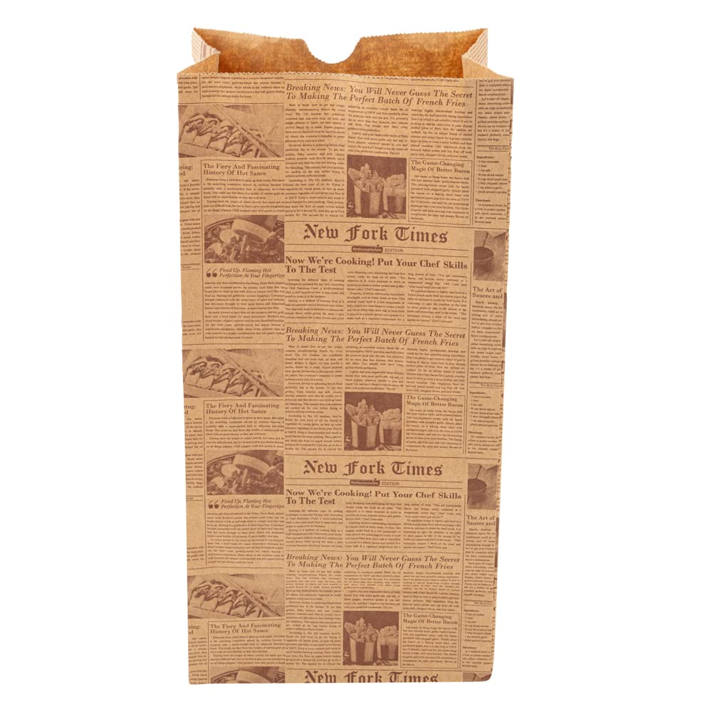 Bag Tek 8 Lb Disposable Lunch Bags 100 Sturdy Take Out Bags (100 Count)