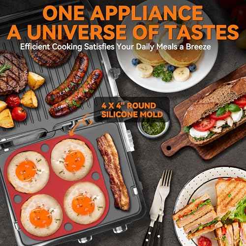 4 slice Panini Press Grill Cheese Sandwich Maker