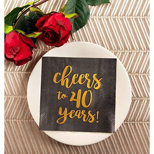 40th Birthday Napkins (50 Count)
