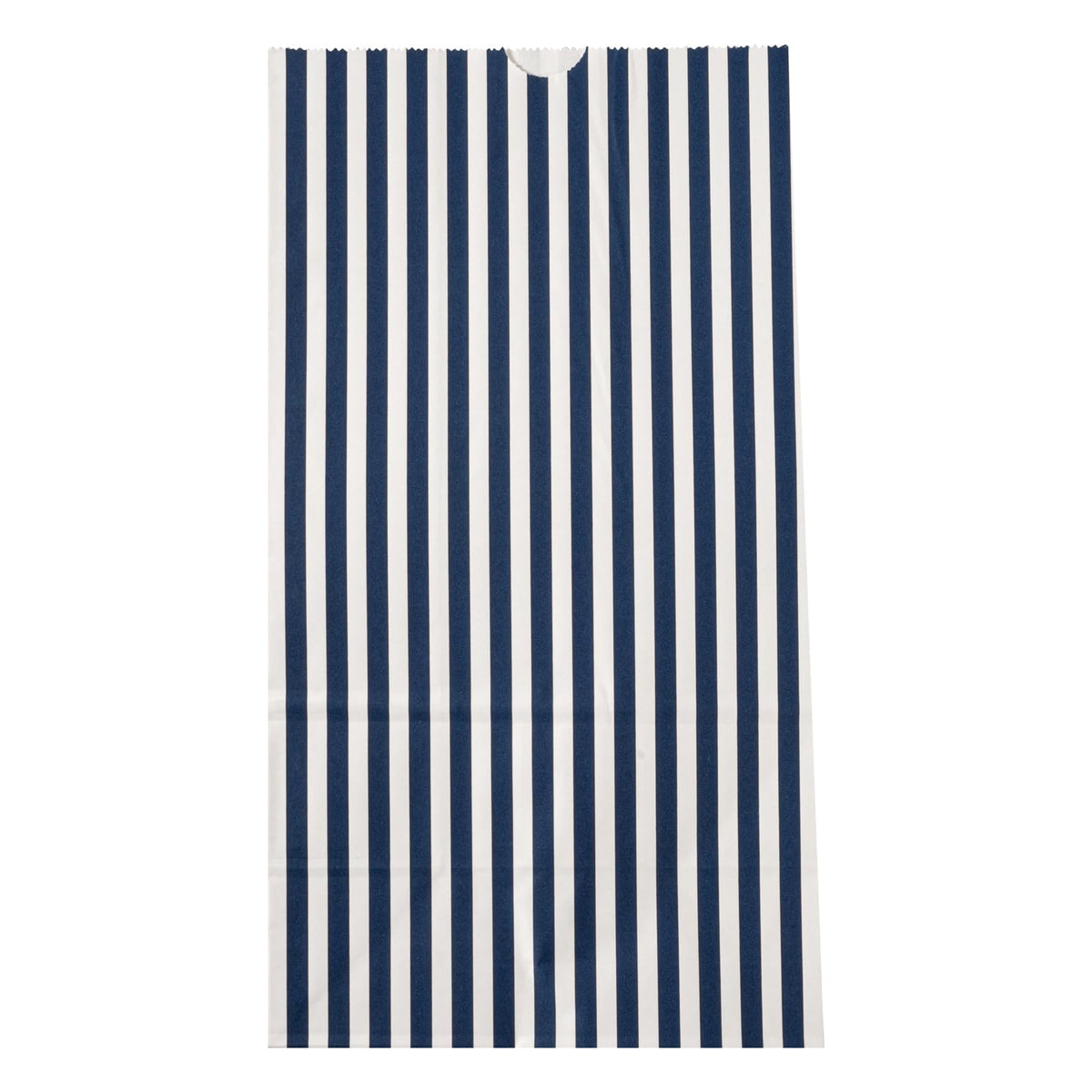 Blue And White Stripe Paper Bag (100 Count)