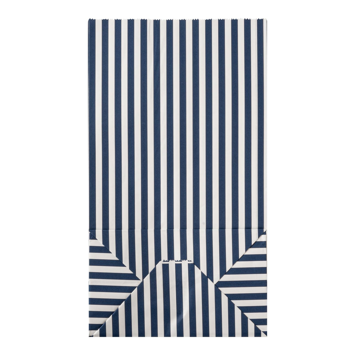 Blue And White Stripe Paper Bag (100 Count)
