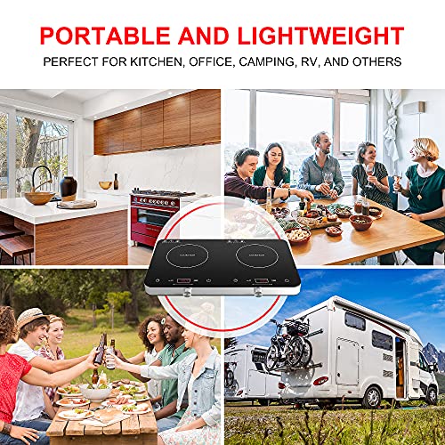 Portable Double Induction Cooktop