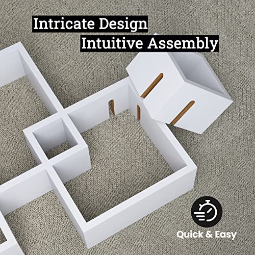 4 Cube Intersecting Shelves