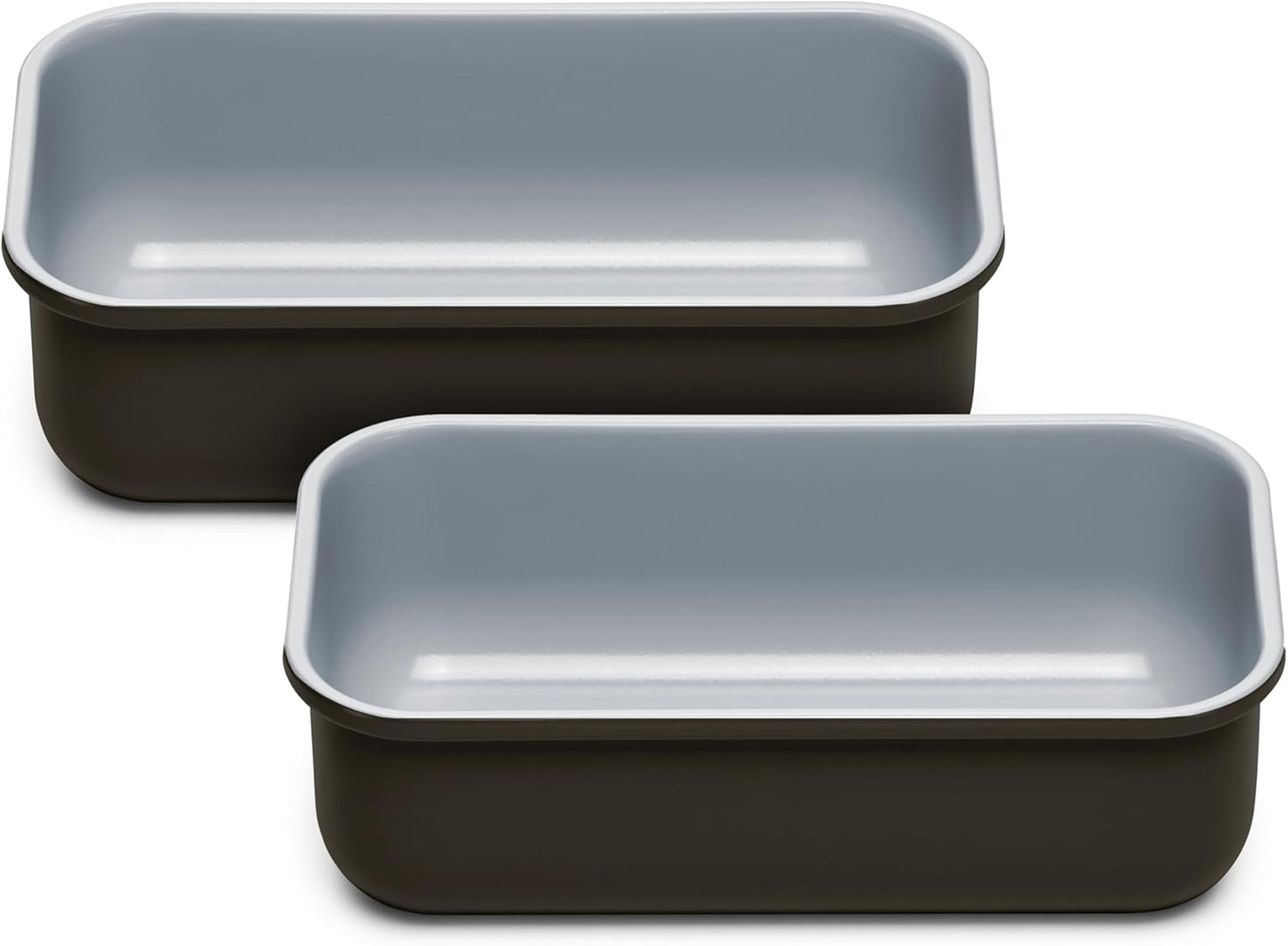 Caraway Non-Stick Ceramic 1 lb Loaf Pan Duo - Naturally Slick Ceramic Coating - Non-Toxic, PTFE & PFOA Free - Perfect for Pound Cakes, Breads, & More - Culinary Roots