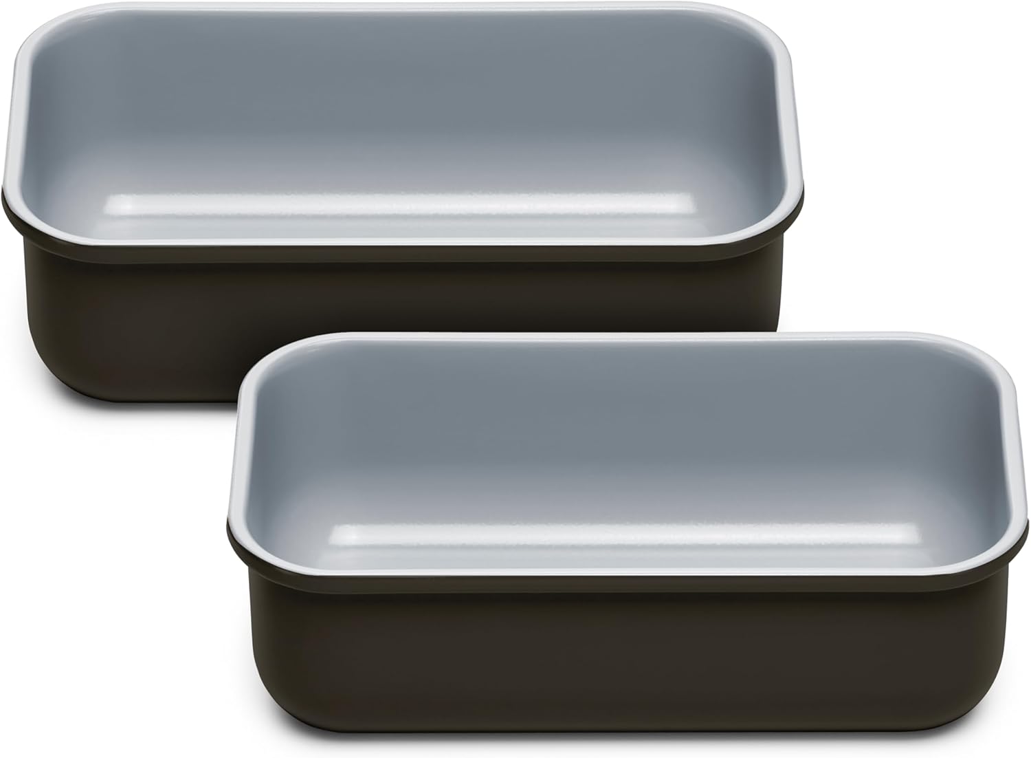 Caraway Non-Stick Ceramic 1 lb Loaf Pan Duo - Naturally Slick Ceramic Coating - Non-Toxic, PTFE & PFOA Free - Perfect for Pound Cakes, Breads, & More - Culinary Roots