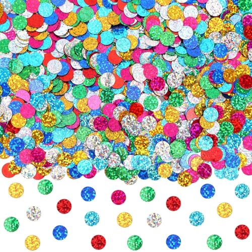 Multicolor Sparkle Foil Confetti Glitter Round Confetti